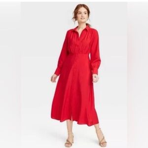 a new day Red Long Sleeve Dress